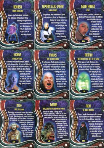 Farscape in Motion Premiere Edition The Good Bad & The Ugly Chase Card Set U1-U1 - TvMovieCards.com