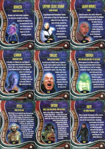 Farscape in Motion Premiere Edition The Good Bad & The Ugly Chase Card Set   - TvMovieCards.com