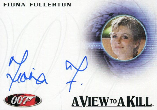 James Bond Mission Logs Fiona Fullerton as Pola Ivanova Autograph Card A185   - TvMovieCards.com