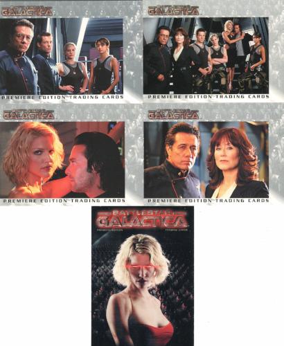 Battlestar Galactica Premiere Edition Promo Card Lot 5 Cards 2005 - TvMovieCards.com
