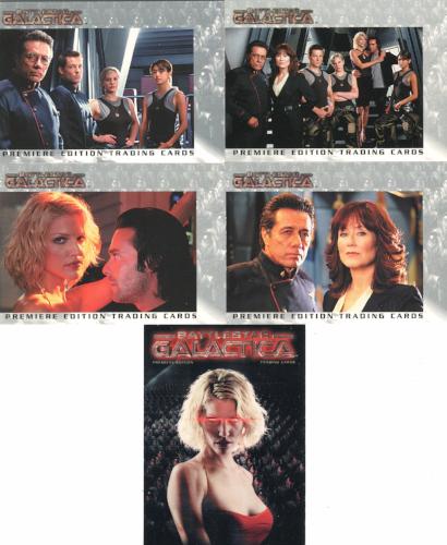 Battlestar Galactica Premiere Edition Promo Card Lot 5 Cards   - TvMovieCards.com