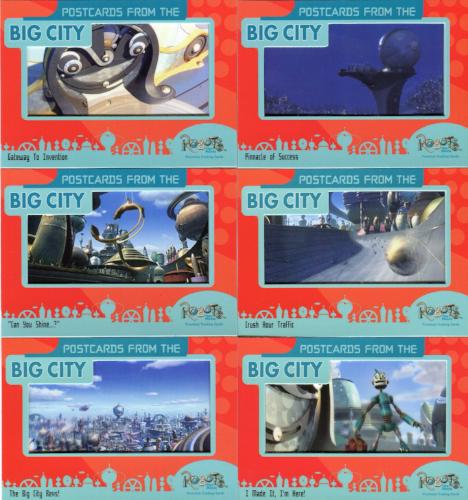 Robots Movie Postcards from the Big City Film Chase Card Set 6 Cards   - TvMovieCards.com