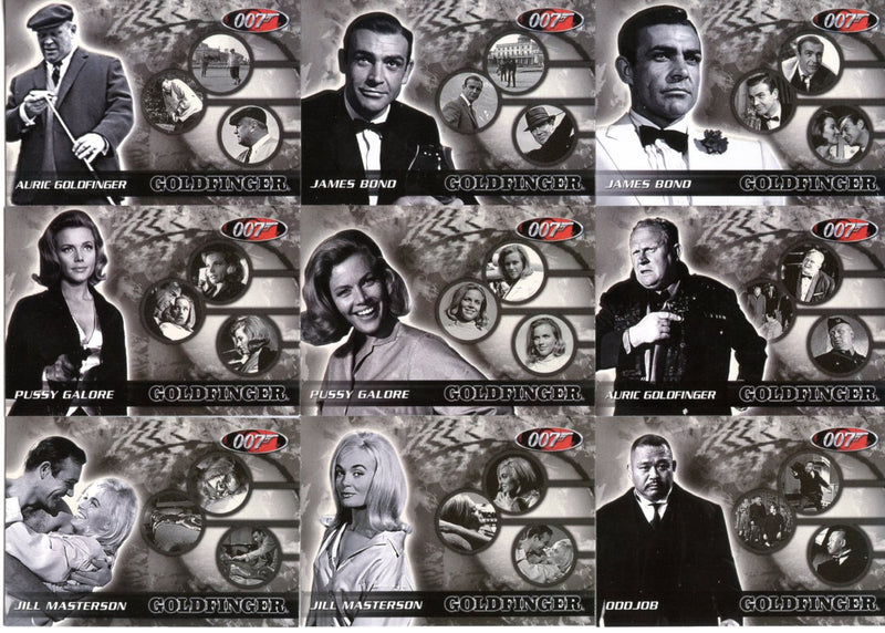 James Bond Goldfinger & From Russia With Love 9 Card Sets 2003   - TvMovieCards.com