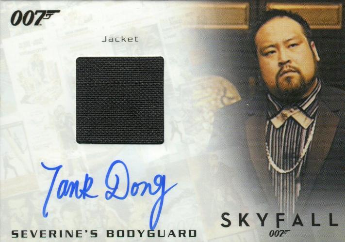 James Bond Archives Final Edition 2017 Tank Dong Autograph Costume Card   - TvMovieCards.com