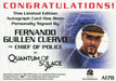 James Bond Mission Logs Fernando Guillen Cuervo as Chief Autograph Card A178   - TvMovieCards.com