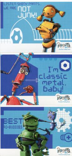 Robots Movie Box Loader Card Set 3 Cards   - TvMovieCards.com