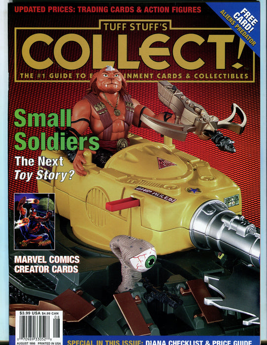 Tuff Stuff's Collect! Magazine Jan 1993 - Sept 1999 (72 Issues) You Pick! August 1998  - TvMovieCards.com