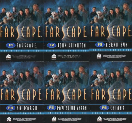 Farscape Fandom Special Limited Edition Preview Card Set 6 Cards   - TvMovieCards.com