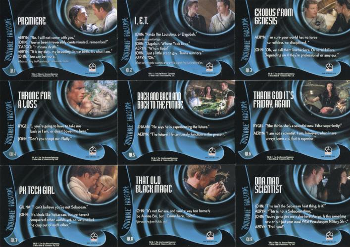 Farscape Through the Wormhole Quotable Farscape Chase Card Set 22 Cards Q1 -Q22 - TvMovieCards.com