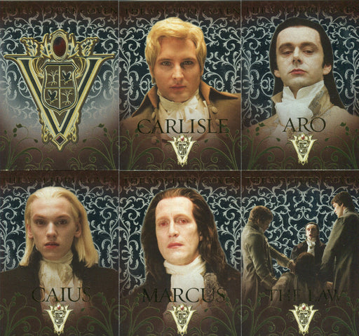 The Twilight Saga: New Moon Volturi Coven Foil Chase Card Set VO-1 thru VO-6   - TvMovieCards.com