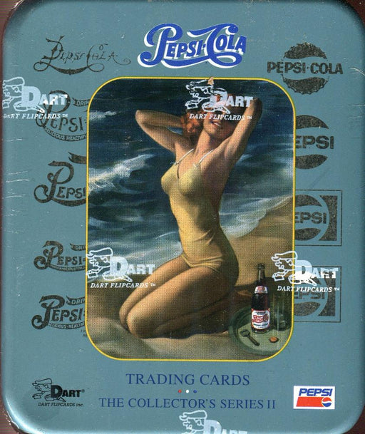 Pepsi Cola Series Two Tin Card Box   - TvMovieCards.com