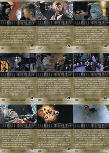 Farscape Through the Wormhole Peacekeeper Wars Chase Card Set PW1 thru PW18 - TvMovieCards.com