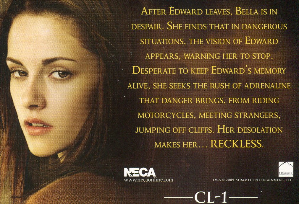 The Twilight Saga: New Moon Reckless Case Loader Foil Chase Card CL-1   - TvMovieCards.com