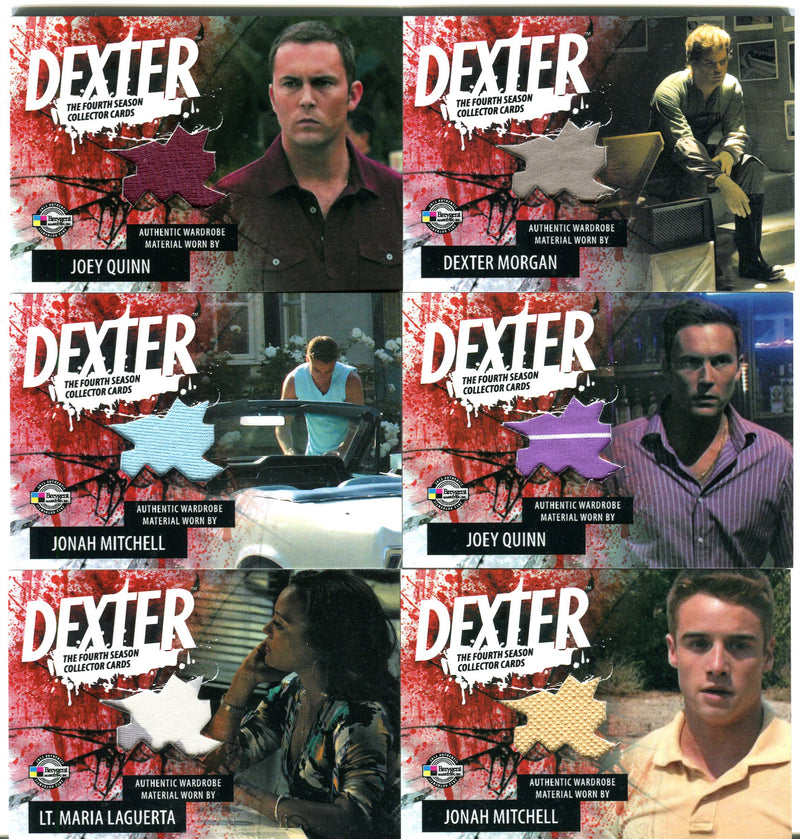 Dexter Season Four Wardrobe Costume Card Set D4-C ABG - D4-C WS DMC   - TvMovieCards.com