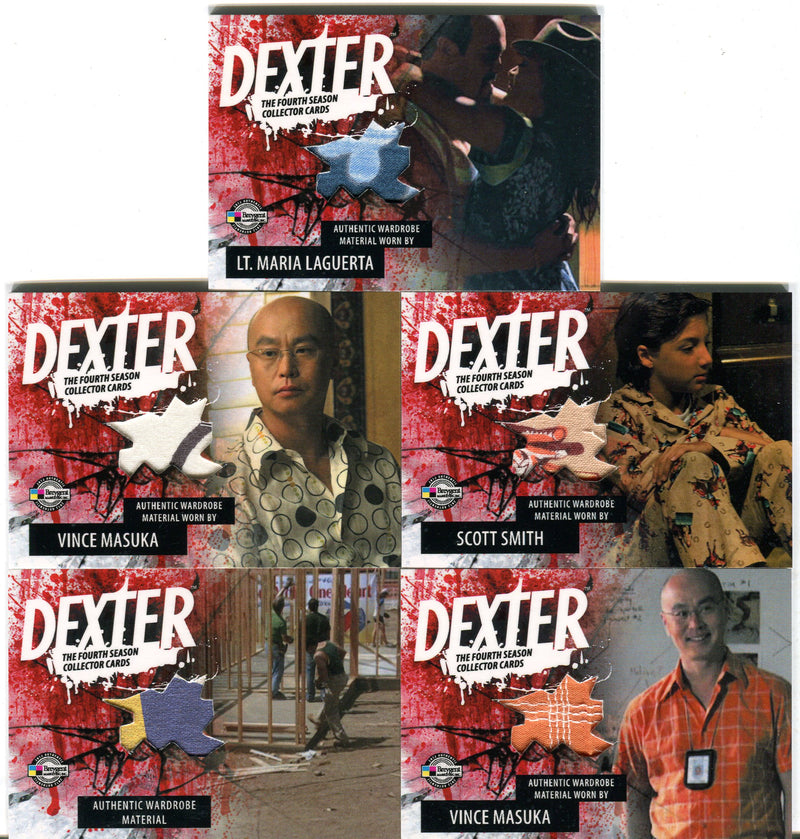 Dexter Season Four Wardrobe Costume Card Set D4-C ABG - D4-C WS DMC   - TvMovieCards.com