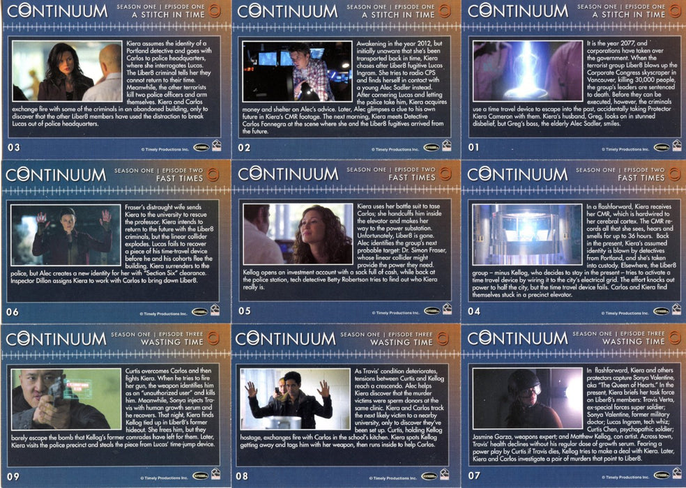 2014 Continuum Seasons 1 & 2 Base Trading Card Set 69 Cards   - TvMovieCards.com