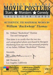 Classic Vintage Movie Posters 2 The Little Rascals Costume Card VB1 Breygent   - TvMovieCards.com