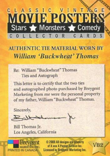 Classic Vintage Movie Posters 2 The Little Rascals Costume Card VB2 Breygent   - TvMovieCards.com