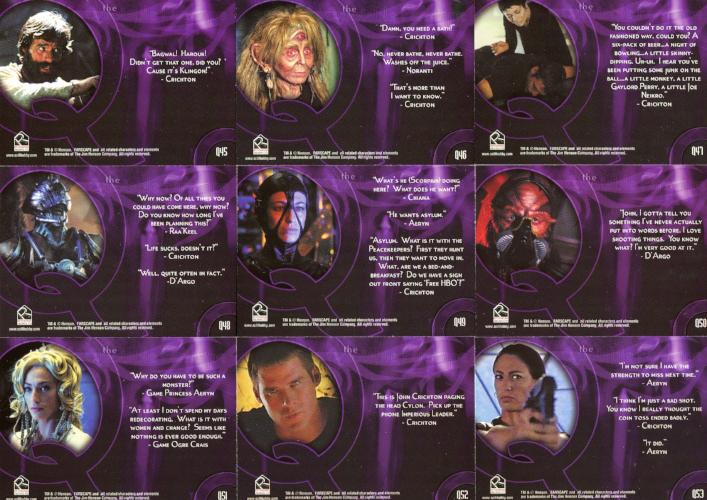 Farscape Season 4 The Quotable Farscape Chase Card Set 22 Cards   - TvMovieCards.com
