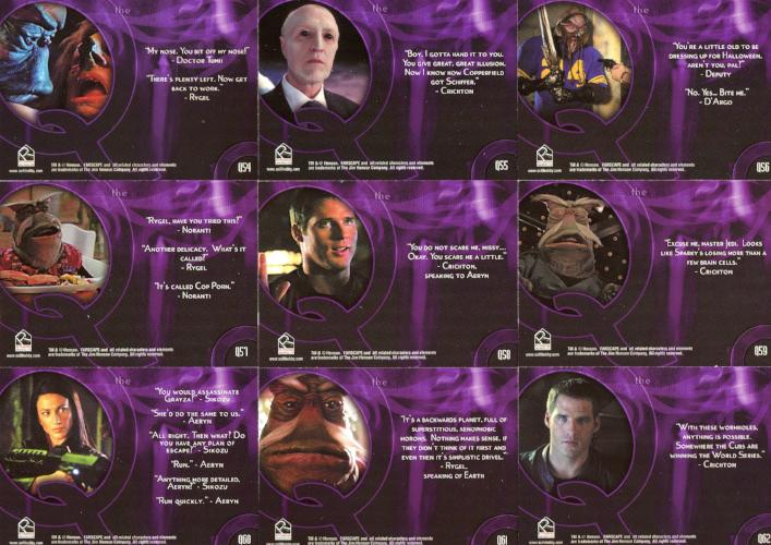 Farscape Season 4 The Quotable Farscape Chase Card Set 22 Cards   - TvMovieCards.com
