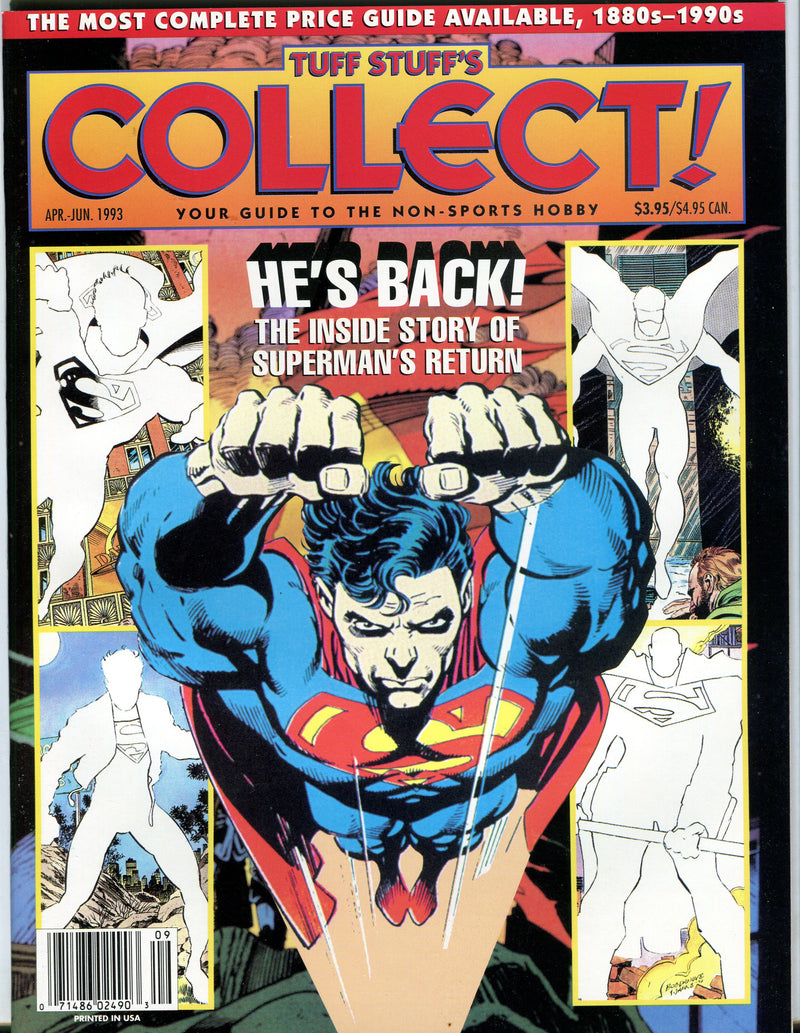 Tuff Stuff's Collect! Magazine Jan 1993 - Sept 1999 (72 Issues) You Pick! Apr - June 1993  - TvMovieCards.com