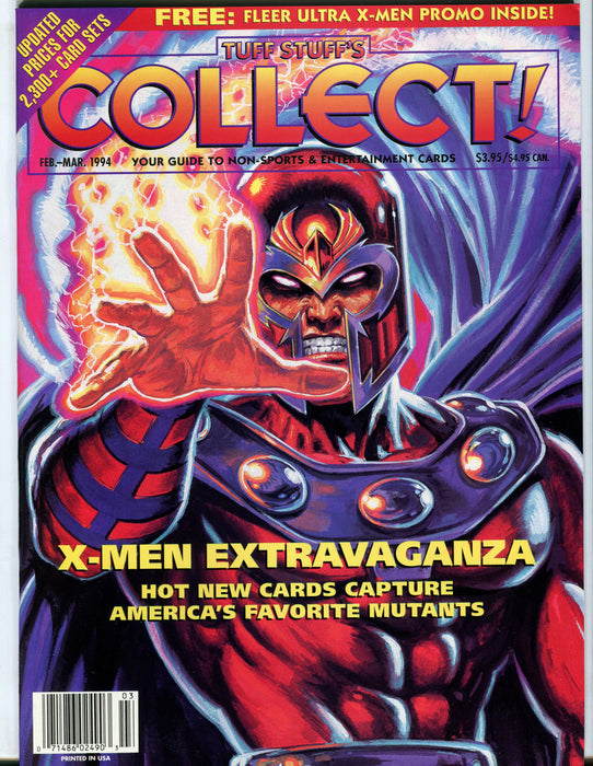 Tuff Stuff's Collect! Magazine Jan 1993 - Sept 1999 (72 Issues) You Pick! Feb - March 1994  - TvMovieCards.com