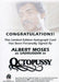 James Bond Mission Logs Albert Moses as Sadruddin Autograph Card   - TvMovieCards.com