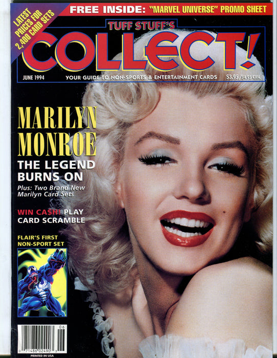 Tuff Stuff's Collect! Magazine Jan 1993 - Sept 1999 (72 Issues) You Pick! June 1994  - TvMovieCards.com