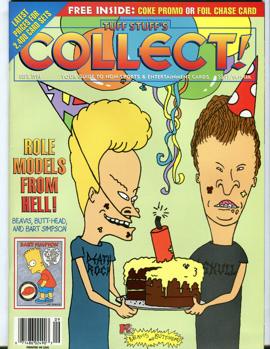 Tuff Stuff's Collect! Magazine Jan 1993 - Sept 1999 (72 Issues) You Pick! September 1994  - TvMovieCards.com