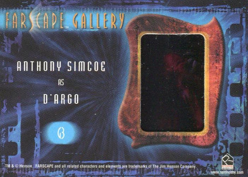 Farscape Season 4 Farscape Gallery Chase Card G3   - TvMovieCards.com