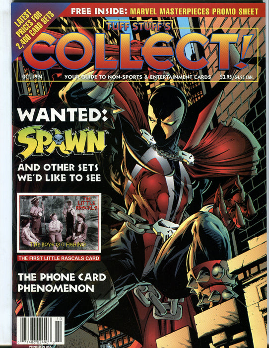 Tuff Stuff's Collect! Magazine Jan 1993 - Sept 1999 (72 Issues) You Pick! October 1994  - TvMovieCards.com
