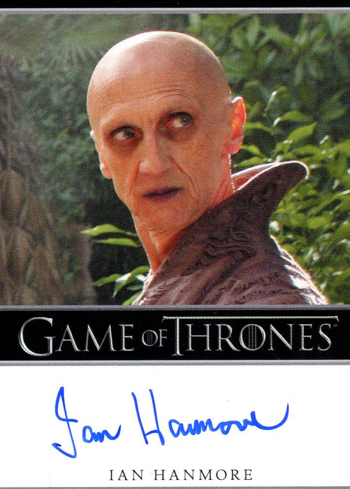Game of Thrones Season 3 Ian Hanmore as Pyat Pree Autograph Card   - TvMovieCards.com