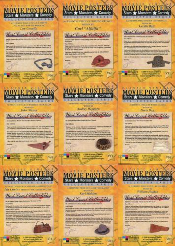 Classic Vintage Movie Posters 2 Prop & Costume Card Set Breygent   - TvMovieCards.com