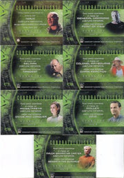 Stargate SG-1 Season Four Costume Card Set 7 Cards   - TvMovieCards.com