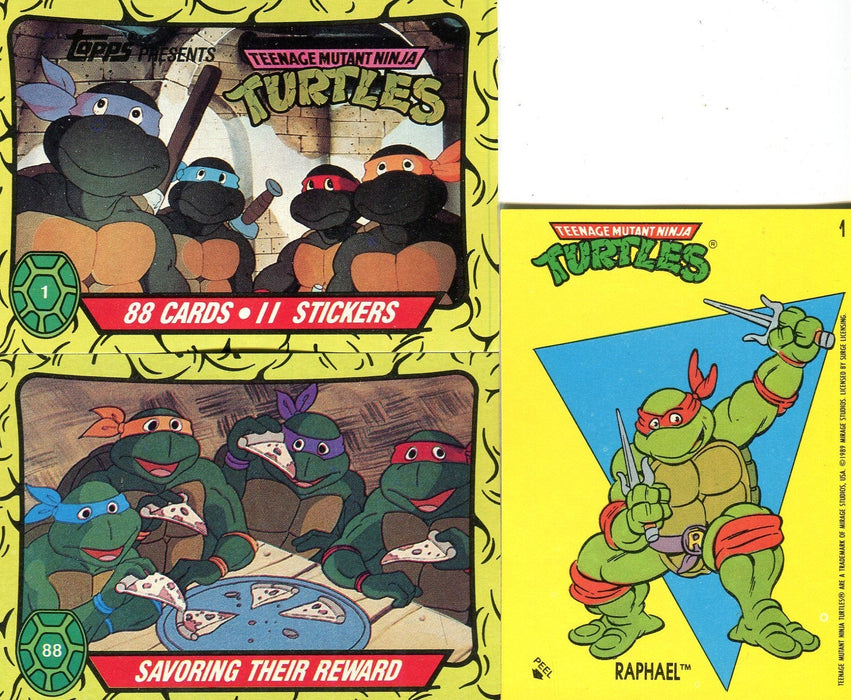 Teenage Mutant Ninja Turtles Cartoon Series 1 Card Set & Sticker Card Set Topps - TvMovieCards.com