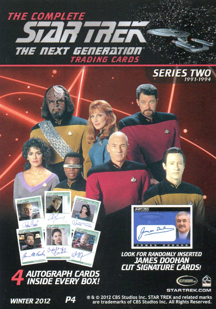 Star Trek TNG Complete The Next Generation Series 2 Promo Card P4 Rittenhouse 20 - TvMovieCards.com