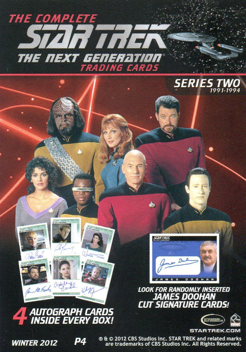 Star Trek TNG Complete The Next Generation Series 1 Promo Card P4   - TvMovieCards.com