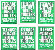 Teenage Mutant Ninja Turtles Movie Series 1 Sticker Card Set 11 Sticker Cards   - TvMovieCards.com