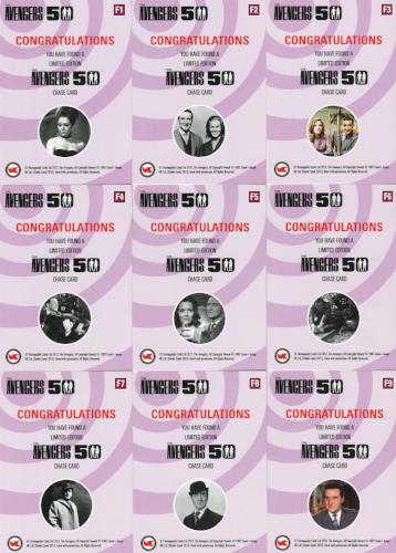 Avengers TV 50th Anniversary Chase Card Set F1 thru F9 - TvMovieCards.com