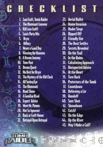 Tomb Raider (Lara Croft) Movie Base Card Set 90 Cards Inkworks 2001   - TvMovieCards.com
