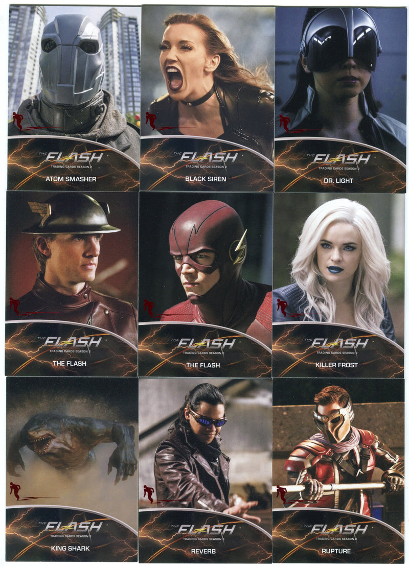 2017 DC Flash Season 2 Scarlet Foil Parallel Metas Chase Card Set MT01-MT09   - TvMovieCards.com