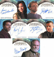 Stargate Atlantis Season One Autograph Card Lot 13 Cards   - TvMovieCards.com