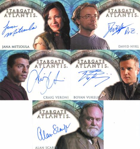Stargate Atlantis Season One Autograph Card Lot 13 Cards   - TvMovieCards.com