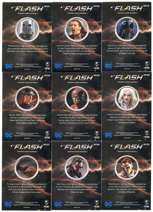 2017 DC Flash Season 2 Rainbow Foil Parallel Metas Chase Card Set MT01-MT09   - TvMovieCards.com