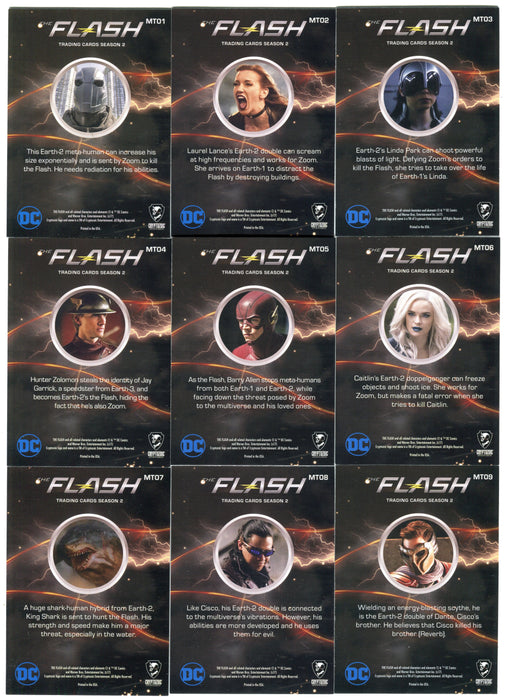 2017 DC Flash Season 2 Scarlet Foil Parallel Metas Chase Card Set MT01-MT09   - TvMovieCards.com