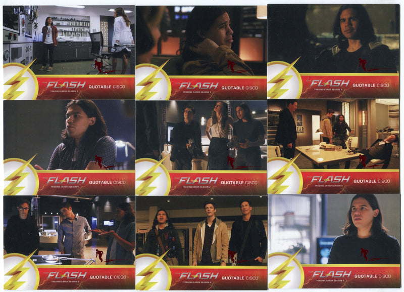 2017 DC Flash Season 2 Scarlet Foil Parallel Quotable Cisco Chase Card Set Q01-9   - TvMovieCards.com