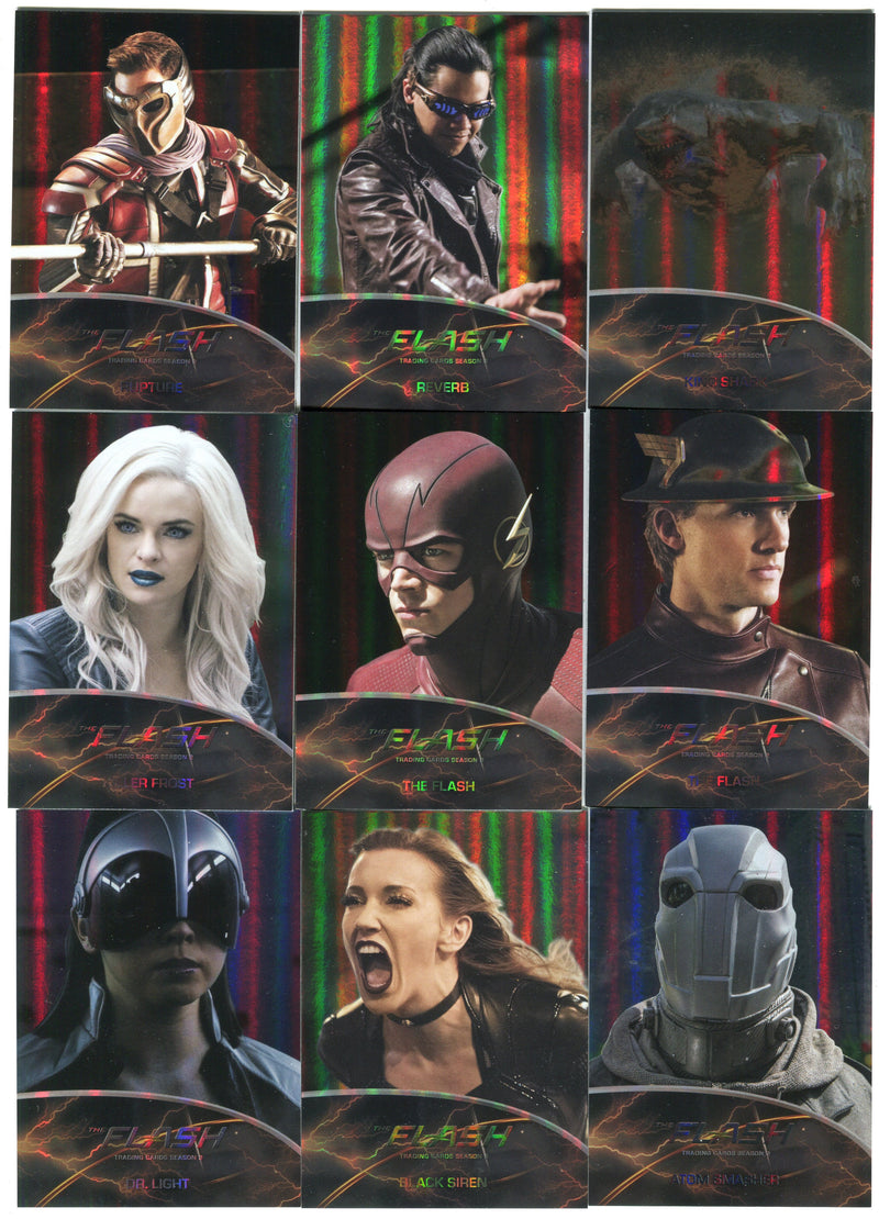 2017 DC Flash Season 2 Rainbow Foil Parallel Metas Chase Card Set MT01-MT09   - TvMovieCards.com