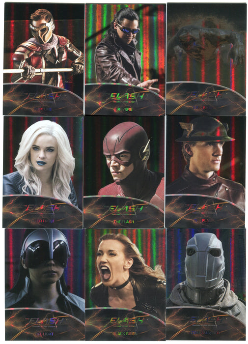2017 DC Flash Season 2 Rainbow Foil Parallel Metas Chase Card Set MT01-MT09   - TvMovieCards.com