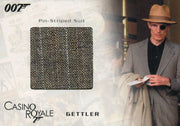 James Bond in Motion 2008 Gettler's Suit Costume Card SC04 #335/800   - TvMovieCards.com