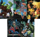 Marvel Masterpieces Series 1 Spectra Battle Chase Card Set 1-D thru 5-D   - TvMovieCards.com